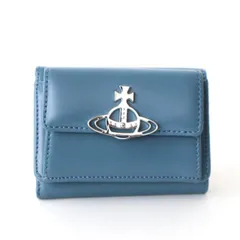 VIVIENNE WESTWOOD ビビアンウエストウッド ウォレット ミニ財布 3つ折り財布 レディース BLUE ブルー 5201001342096LA K401