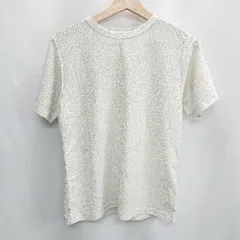 ◇ ⊂ ◎ ●未使用● Φ SENSE OF PLACE by URBAN RESEARCH ラメ入り 半袖 Tシャツ サイズOne シルバー系 レディース E  【1501230025461】