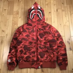 A BATHING APE ダウンジャケット シャーク カムフラ柄 肉厚 Y2K