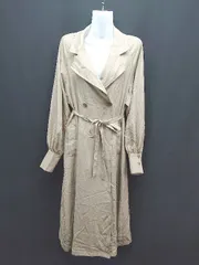 ◇ BONLECILL ボンルシール Vネック ボタン 薄手 シンプル オシャレ 綺麗め 長袖 コート サイズF ブラウン レディース E 【1308290005835】のサムネイル