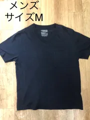 NICO AND...　ニコアンド　Vネック　Tシャツ　半袖　無地　ブラック　メンズ　サイズM