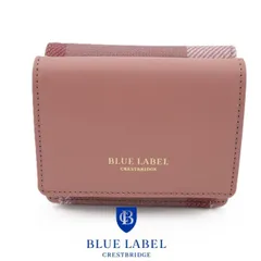 【国内正規品・新品】ブルーレーベル クレストブリッジ BLUE LABEL 二つ折り財布 コンパクト パーシャルクレストブリッジチェック 女性 専用箱付 CB296