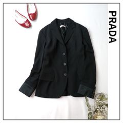 HGS-P235/PRADA サファリジャケット レザーベルト 44 秋冬 - メルカリ