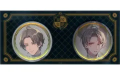 【中古】バッジ・ビンズ 加賀美ハヤト 箔押し缶バッジセット 「バーチャルYouTuber にじさんじ ROF-MAO トランプモチーフグッズ」