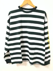 Champion（チャンピオン）C3-V405　ロゴプリント　ボーダー　長袖Tシャツ【E5878-007】