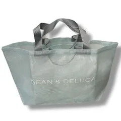 DEAN&DELUCA ディーンアンドデルーカ メッシュトート L 大容量 エコバッグ ピクニック キャンプ ブルー  Lサイズ 夏 ゴーゴー古着久喜倉庫店 草2039