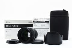 SIGMA シグマ 50mm F1.4 DG HSM Art 元箱 付属品 Canon用 [美品/訳あり]