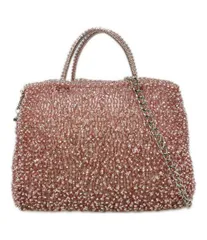 美品 アンテプリマ 2way ハンドバッグ チェーンショルダーバッグ ワイヤーバッグ レディース ANTEPRIMA