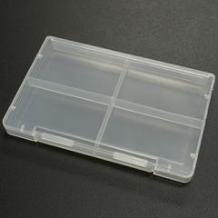 クリアケース 小物入れ 収納ケース プラスチック製 厚さ1cm 4分割