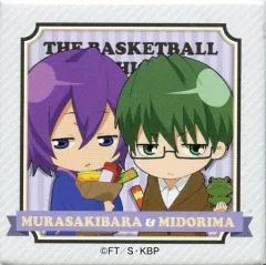 【中古】バッジ・ピンズ(キャラクター) 紫原敦＆緑間真太郎 「黒子のバスケ キャラポップストア スクエア缶バッジ」