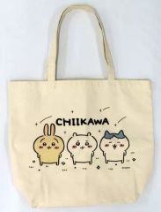 ちいかわ サンリオキャラクターズ 大きめトートバッグ(ふりむき