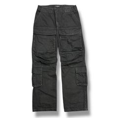参考上代67100円 entire studios 24SS Heavy Denim Cargo ヘヴィーデニムカーゴ パンツ エンタイアスタジオ ES2430MA ブラック L 94063A6