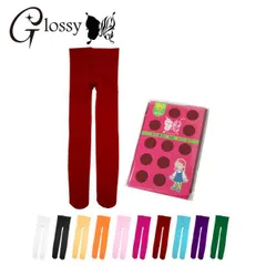 カラータイツ キッズタイツ 80デニール 厚手 ワインレッド (OA-704G) 全10色 イベントグッズ ハロウィン クリスマス