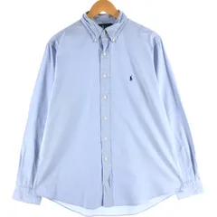 古着 ラルフローレン Ralph Lauren CUSTOM FIT 長袖 ボタンダウンシャツ メンズL相当/eaa509392