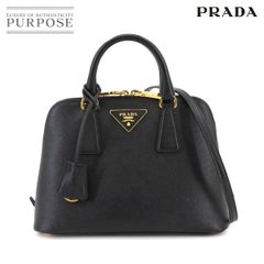 新品同様 プラダ PRADA サフィアーノ 2way ハンド ショルダー バッグ レザー ブラック BL0838 Hand Shoulder Bag 90299140