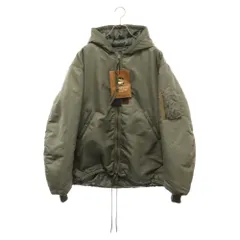 UNUSED (アンユーズド) 23AW×BUZZ RICKSONS MA-1 HOODED JACKET US2348 バズリクソンズ ジップアップ フーデッド ジャケット カーキのサムネイル
