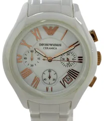 エンポリオ・アルマーニ 腕時計 AR-1417 クオーツ ホワイト メンズ Emporio Armani