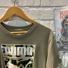 古着　L  PUMA ビッグロゴ　プリント　Tシャツ