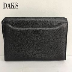 美品　DAKS　ダックス　クラッチバッグ　セカンドバッグ　ブラック　メンズ