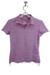 【美品】NIKE GOLF ポロシャツ ピンク レディース M ゴルフ用品 2406-0233 中古