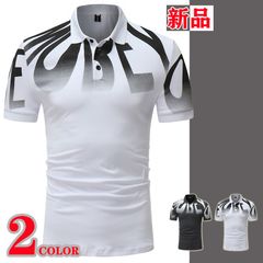 ポロシャツ 半袖メンズ tシャツ プリントカットソー 半袖ポロ ゴルフウェア トップス カジュアル スポーツウェア メンズファッション