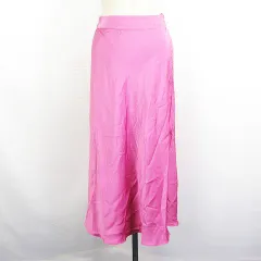 グレイル GRL fo1451 スカート ボトムス ロング丈 マーメイド 光沢 ストレッチ M ピンク ※EKM