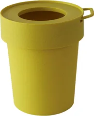 袋が隠れるゴミ箱 ベイクドイエロー Sサイズ 5L way-be TAPTRASH(タップトラッシュ) 239987