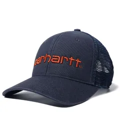 カーハート キャップ Carhartt Canvas Mesh Back Logo Graphic Cap キャンバス メッシュバック ロゴ グラフィック キャップ キャンバス キャップ キャンプ 男女兼用 キャップ Bluestone AH-1195M