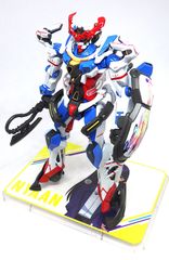 完成・塗装・トップコート処理済・蛍光デカール使用　HG　ガンダムジークアクス　ニャアン台座付