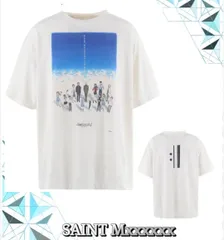 セントマイケル25SS新作エヴァ×GEEKS RULEコラボ半袖TシャツXL美品 セント マイケルがエヴァ、ギークス ルールとトリプルコラボ