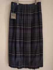 SCAPA スキャパ チェックスカート ロング Lサイズ 裏地 スリット 新品
