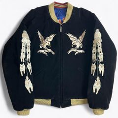 TAILOR 東洋 リバーシブル スカジャン ベロア アラスカ L - メルカリ