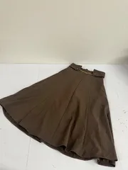 送料無料★MISCH MASCH ミッシュマッシュ★ロングスカート　フレアスカート★36 Sサイズ★ブラウン　茶色　#70805sj166