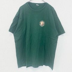 古着 used　半袖プリントTシャツ　アルピルスバッハー クロスターブロイ　ドイツビール　バックプリント　緑　グリーン
