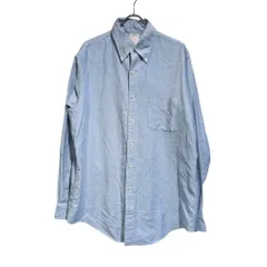 BROOKS BROTHERS (ブルックスブラザーズ) ① USA製 makers BDシャツ メンズ ブルー 15 1/2-4