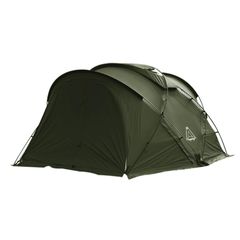 M200「グリーン」 Tenplay 「G-TENT-M」シェルターテント ドームテント 4-6人用 幅350cm リビングルーム 4シーズン 防水防風 70Dナイロン 煙突穴付き アルミ製ポール 耐水圧5000mm ファミリー 自立式 キャンプ アウトドア