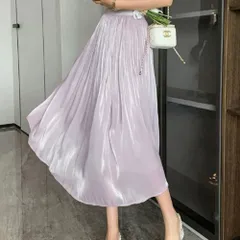 ☆ パープル ☆ ロングフレアスカート ウエストゴム ロングフレアスカート フレアスカート ロングスカート ウエストゴム ロング丈 女性 大人 エレガント マキシ丈 オシャレ かわいい 通勤 通学 マキシ丈スカート ロング丈スカート スカート ボトムス