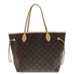 LOUIS VUITTON (ルイヴィトン) モノグラム ネヴァーフルMM 新型 トートバッグ ハンドバッグ 肩掛けバッグ ブラウン ゴールド金具 レザー×PVC M46975