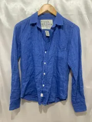 Frank&Eileen フランク＆アイリーン リネンボタンシャツ BARRY サイズXXS ブルー系 トップス メンズ