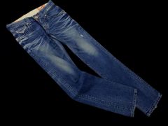 EDWIN エドウィン USED加工 デニムパンツ sizeXS/青 ■■ レディース