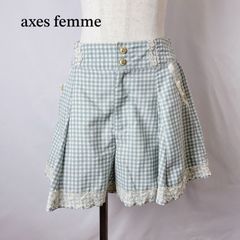 axes femme アクシーズファム　ギンガムチェック　キュロット　レース　ウエストゴム HIME KAWAII