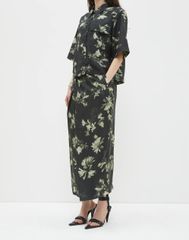 【新品未使用】 christian wijnants TUMELAH BOXY SHIRT S/S SHIRT クリスチャンワイナンツ フラワープリント シャツ ハーフスリーブ ショート 花柄 ブラック