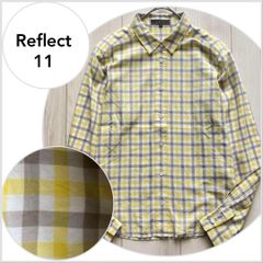 【美品♪】リフレクト　コットンチェックシャツ
