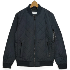 【新品】CALVIN KLEIN  カルバンクライン　　MA1タイプ　キルティングジャケット　ブラック　黒　L