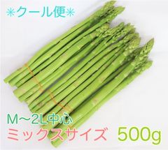 【朝採れアスパラガス】ミックスサイズ　産地直送［クール便（冷蔵）］