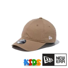 ニューエラ キッズ キャップ Child 9TWENTY ウォッシュドコットン ベーシック 子供用 帽子 無地 ハンドウォッシャブル カーキ × ホワイト 【MB】