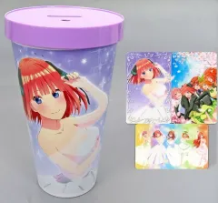 【中古】グッズセット 中野二乃 ドリンクホルダー+通販限定キャラクターカード3枚セット 「映画 五等分の花嫁」