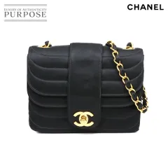 シャネル CHANEL ミニ マドモアゼル チェーン ショルダー バッグ サテン ブラック ヴィンテージ ゴールド 金具 Mademoiselle Bag 90273678
