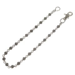 CHROME HEARTS (クロムハーツ) 2BALL LONG-S 1クリップロング #2 BSフレアボール ウォレットチェーン オールド シルバー