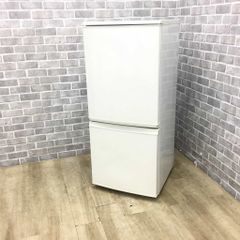 【リユース保証付き】 シャープ 冷蔵庫 2ドア 137L つけかえどっちもドアSJ-D14B-W 
